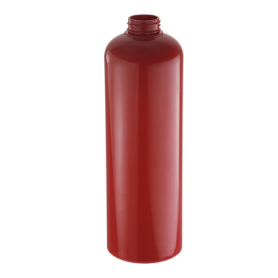 Recycelbare leere 900-ml-Großraum-Rundschulter-rote Kunststoff-Haustier-Duschgel-Pumpflasche
