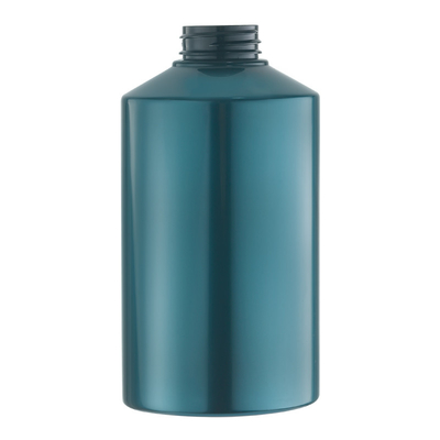 Glatter dunkelgrüner zylinderförmiger Plastiklotions-Behälter-Mund 32mm
