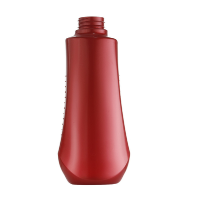 Leere farbige Lotions-rote Plastikflaschen-kundenspezifische Hals-Größe 20/410 PET 450ml Hautpflege-Großhandelsflasche