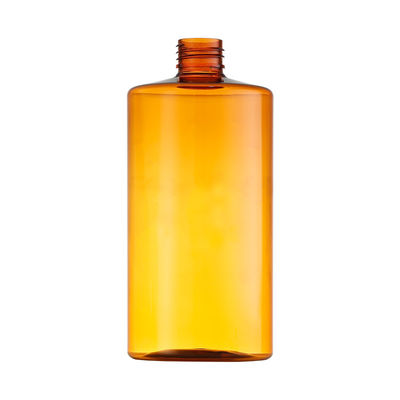 Orange transparente Plastikflasche kann kundengebundene Art/Farbe/Größe sein